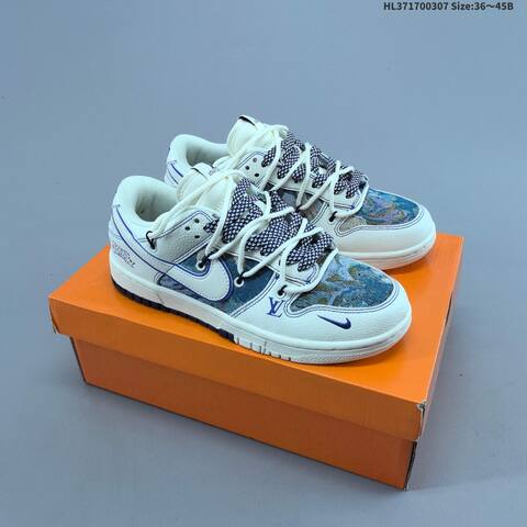 Nike SB Dunk Low Off White Dark Grey Green EU 36-45 Skate Shoe - Unisex (BS-61453)