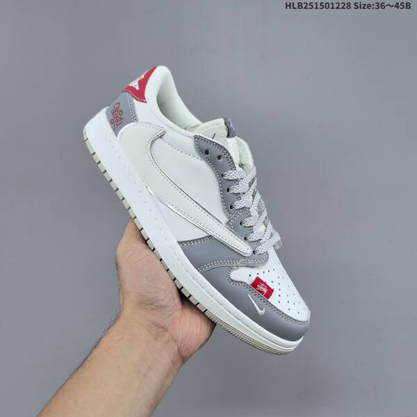 Nike Air Jordan 1 white/gray/red EU 36-45 casual