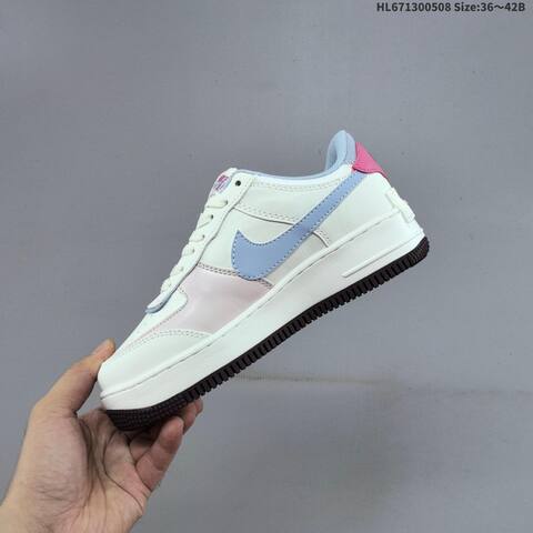 Nike WMNS Air Force 1 Shadow Sail Light Blue Pink Dark Brown EU 36-42 Sneaker - Unisex (BS-60435)