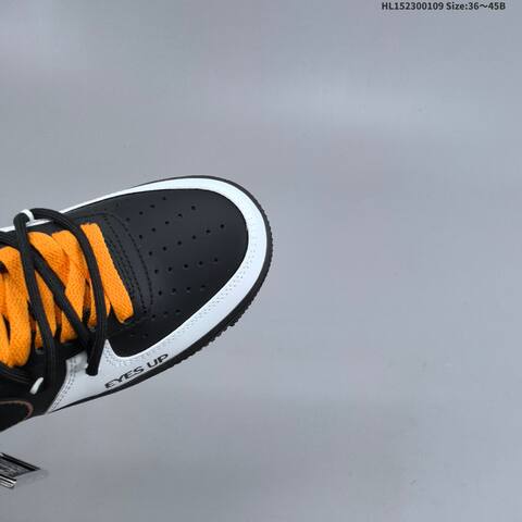 Nike Air Force 1 Low 07 Black White Orange EU 36-45 Sneaker - Unisex (BS-62107)