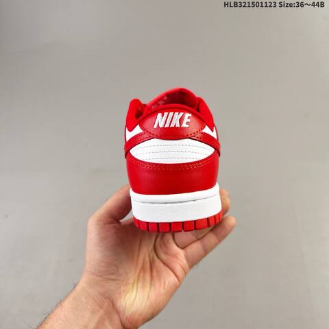 Nike Dunk Low Next Nature White Red EU 36-44 Skate Shoe - Unisex (BS-63195)