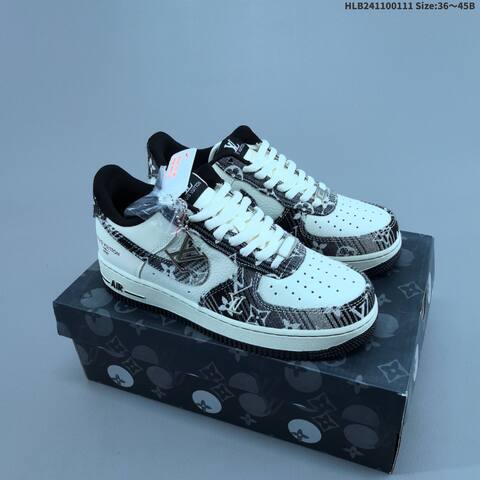 Nike Air Force 1 07 LV8 Dark Grey Off White EU 36-45 Sneaker - Unisex (BS-62057)