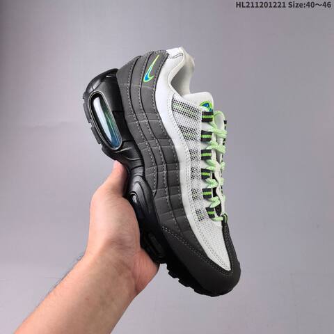Nike Air Max 95 White Black Neon Green Grey EU 40-46 Running Shoe - Men's (BS-62507)