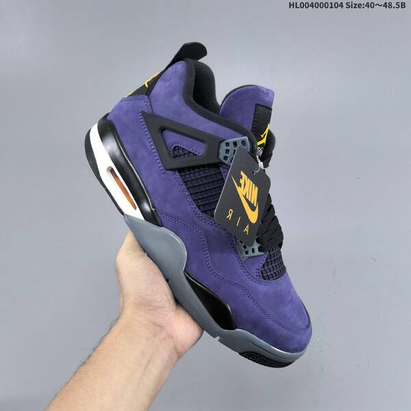 Jordan Air Jordan 4 Retro OG Imperial Purple/Black/Grey/Yellow EU 40-48.5 basketball