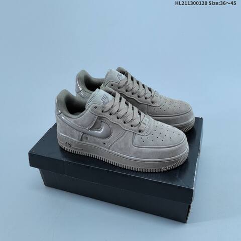 Nike Air Force 1 Low Burgundy Light Gray EU 36-45 Sneaker - Unisex (BS-61883)