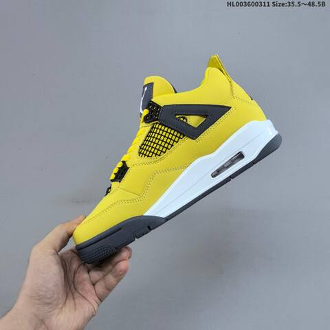 Air Jordan 4 Retro Tour Yellow AIR JORDAN 4 Aj4 Lifestyle (BS-66566)