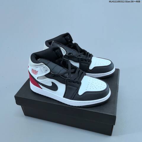 Air Jordan 1 Mid Reverse Bred AIR JORDAN 1 Aj1 Lifestyle (BS-66558)