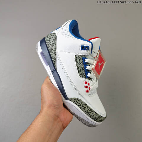 Jordan Air Jordan 3 Retro Silver Anniversary AIR JORDAN 3 1987 1988 35 MV Lifestyle - Women's (BS-67831)