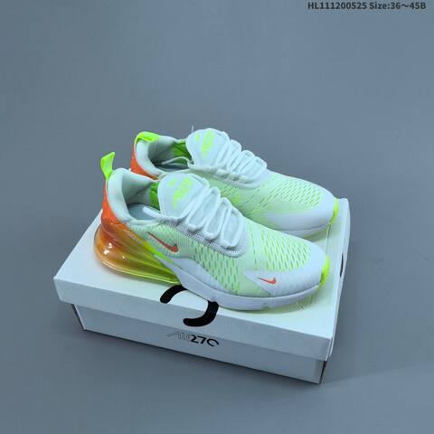 Nike Air Max 270 AH8050-101 White Black Clear EU 36-45 Running Shoe - Unisex (BS-60146)