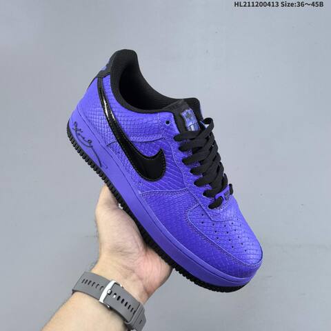 Nike Air Force 1 07 Black Silver White Multicolor EU 36-45 Sneaker - Unisex (BS-60784)