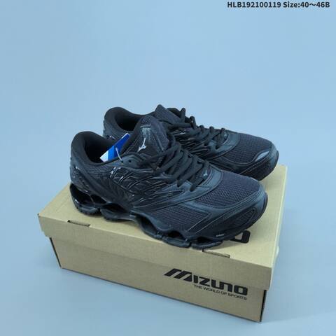 Mizuno Wave Prophecy LS Black Silver White Purple 40 To 46 Running Shoe Running Sneakers - Men's (BS-69850)