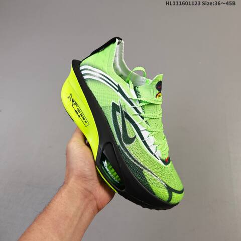 Nike Air Zoom Alphafly Next 3 Neon Green Black White Volt EU 36-45 Running Shoe - Unisex (BS-63196)