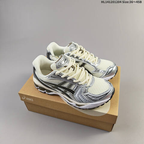 ASICS Gel-Kayano 14 Cream Silver Blue EU 36-45 Running Shoe Running Sneakers - Unisex (BS-69182)