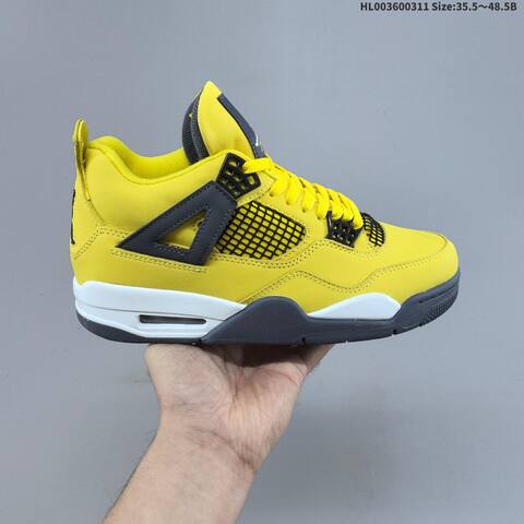 Air Jordan 4 Retro Tour Yellow AIR JORDAN 4 Aj4 Lifestyle (BS-66566)