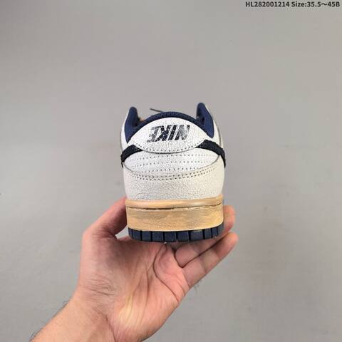 Nike Dunk Low SP Stranger Things Light Grey Navy Beige Black EU 35 5-45 Skate Shoe - Unisex (BS-62691)