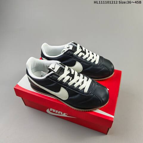 Nike Classic Cortez Black White Gum Brown EU 36-45 Sneaker - Unisex (BS-62740)