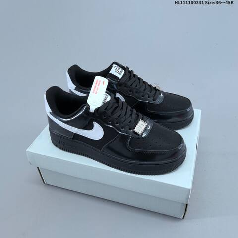 Nike Air Force 1 07 Black White Grey EU 36 45 Sneaker EU 36-45 - Unisex (BS-61008)