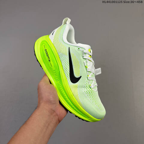Nike Vomero 18 White Neon Volt Black EU 36-45 Running Shoe - Unisex (BS-63067)
