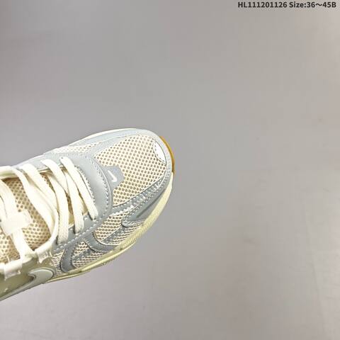 Nike V2K Run Off White Silver Pale Yellow Gum Brown EU 36-45 Running Shoe - Unisex (BS-63040)