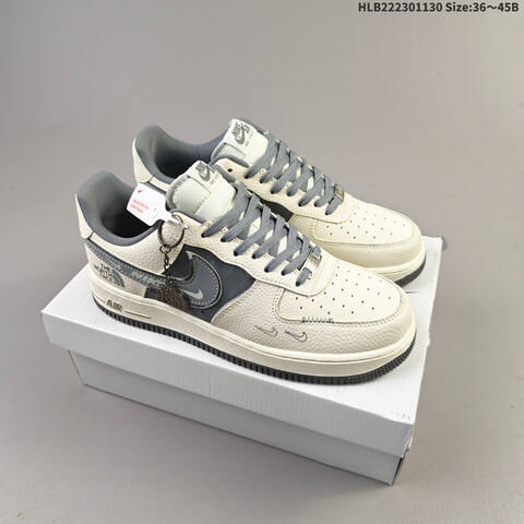 Nike Air Force 1 07 LV8 DF0188 114 Off White Grey EU 36 45 Sneaker EU 36-45 - Unisex (BS-62937)