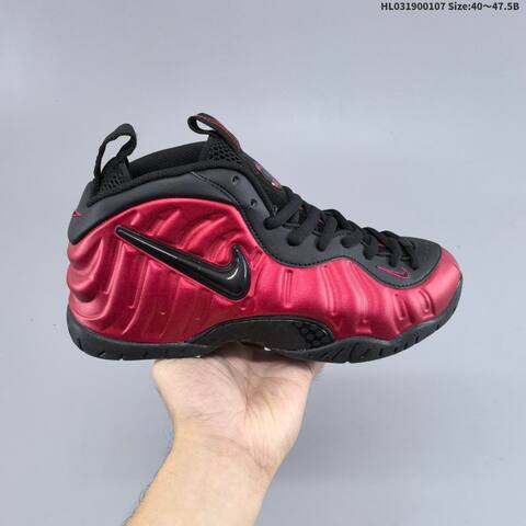Nike Air Foamposite One Black Red EU 40-47 5 Basketball Shoe - Men's (BS-62171)