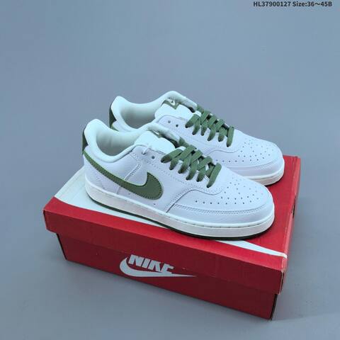 Nike Court Vision Low Black White White Blue Yellow EU 36-45 Skate Shoe - Unisex (BS-61731)