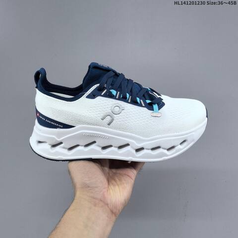 On Cloudsurfer Max White Navy Blue EU 36-45 Running Shoe Running Sneakers - Unisex (BS-69724)