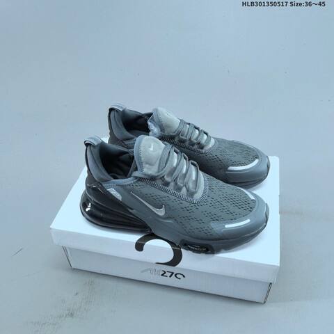 Nike Air Max 270 Flyknit Purple Grey Black Rose Gold EU 36-45 Running Shoe - Unisex (BS-60311)