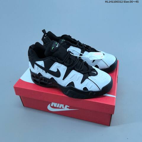 Nike Air More Uptempo Low Black Red Navy White EU 36-45 Basketball Shoe - Unisex (BS-61350)