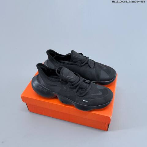 Nike Free RN 5 0 Black White Grey Orange EU 36-45 Running Shoe - Unisex (BS-60050)