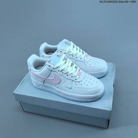 Nike Air Force 1 Low White Pink Light Blue EU 36-45 Sneaker - Unisex (BS-61148)