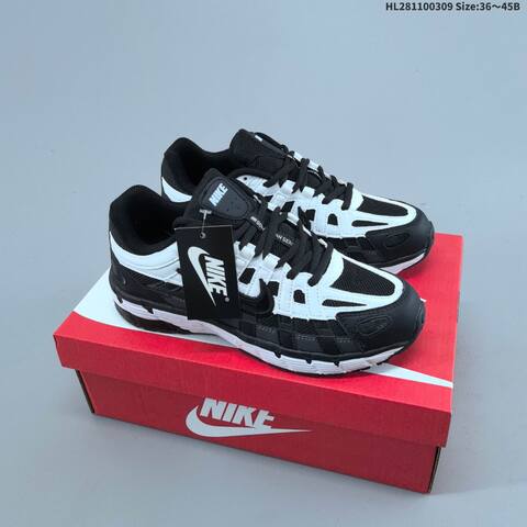 Nike P-6000 Black White Cream EU 36-45 Running Shoe - Unisex (BS-61417)