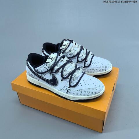 Nike Dunk Low White Grey Dark Grey EU 36-45 Skate Shoe - Unisex (BS-61948)