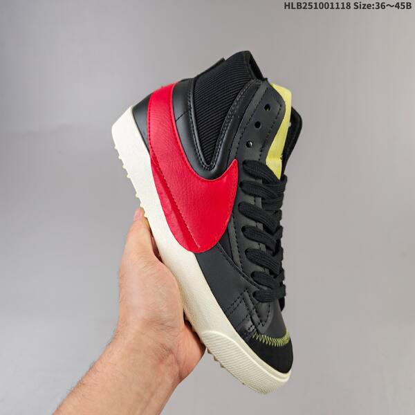 Nike Blazer Mid 77 Jumbo black white red sail yellow EU 36-45 skate shoe