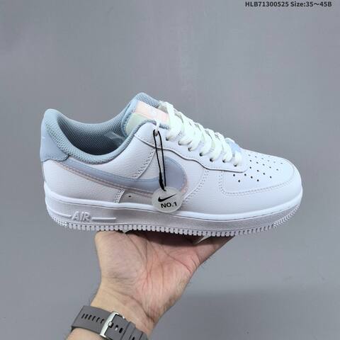 Nike Air Force 1 07 FB1839-111 White Beige Blue Gum EU 35-45 Skate Shoe - Unisex (BS-60145)