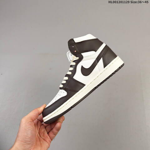 A Air Jordan 1 High OG Baroque Brown AIR JORDAN 1 Aj1 Lifestyle (BS-67615)