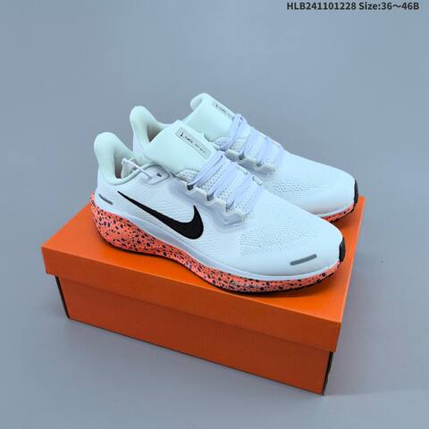 Nike Air Zoom Pegasus 41 White Black Gold Light Green EU 36-46 Running Shoe - Unisex (BS-62363)