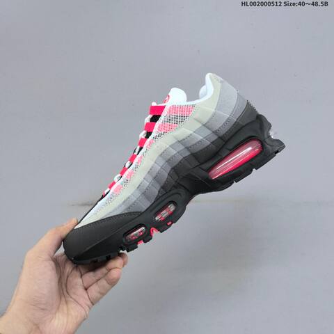 Nike Air Max 95 Black Grey White Red EU 40-48 5 Running Shoe - Men's (BS-60397)