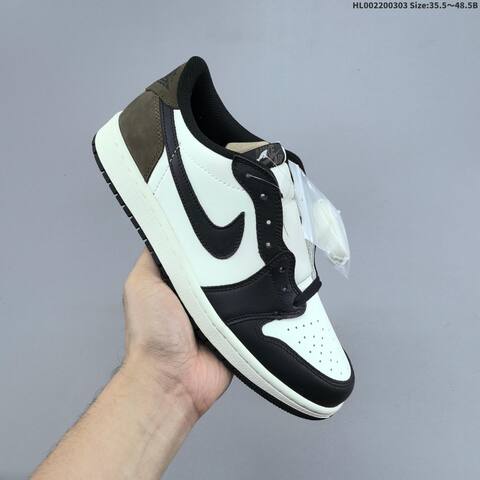 45 5 Travis Scott x Fragment x Air Jordan 1 Low AIR JORDAN 1 Aj1 Lifestyle - Men's (BS-66621)