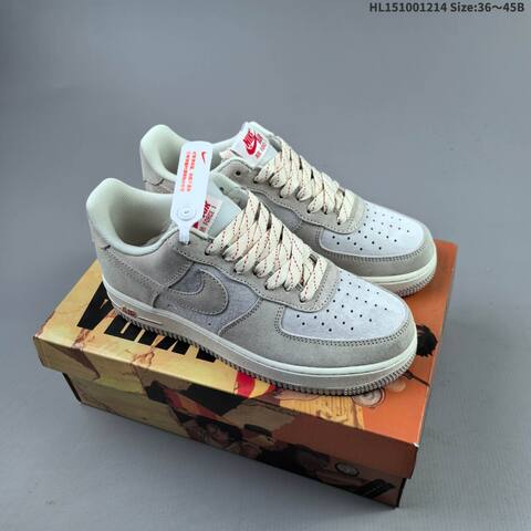 Nike Air Force 1 Low 07 AKIRA Olive Green Light Grey Black White EU 36-45 Sneaker - Unisex (BS-62688)