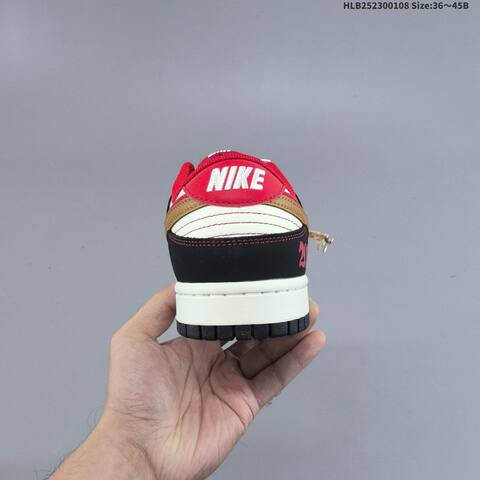 Nike Dunk SB Low White Black Red Gold EU 36-45 Skate Shoe - Unisex (BS-62129)