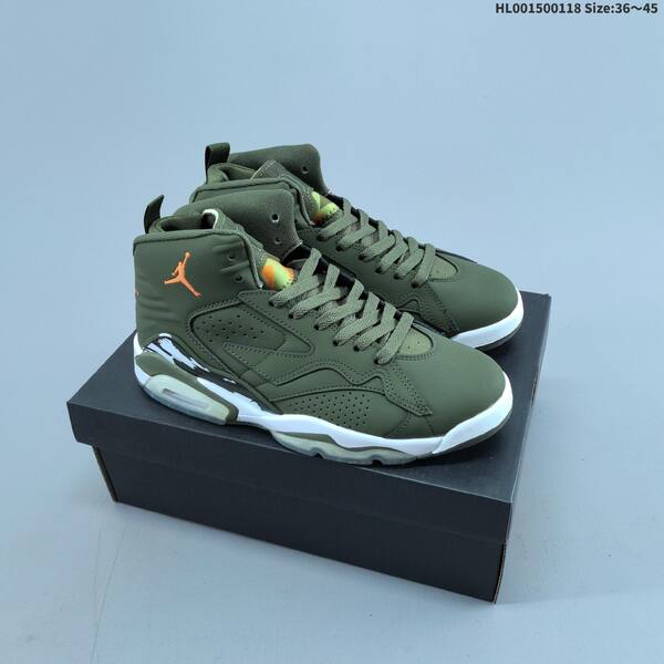 Jordan Air Jordan MVP 678 white olive green red orange 36 45 basketball lifestyle
