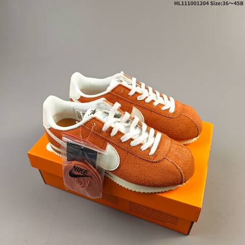 Nike Classic Cortez Orange White Sail Brown EU 36-45 Sneaker - Unisex (BS-62838)