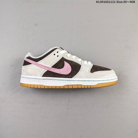 Nike SB Dunk Low Pro Grey Brown White Pink Mint EU 36-46 Skate Shoe - Unisex (BS-63314)