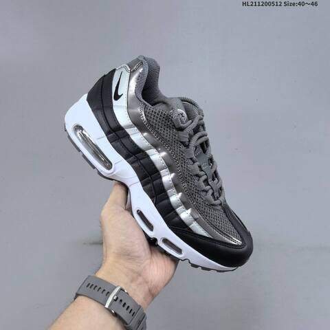 Nike Air Max 95 Light Green Dark Green Silver White Black EU 40-46 Running Shoe - Men's (BS-60386)