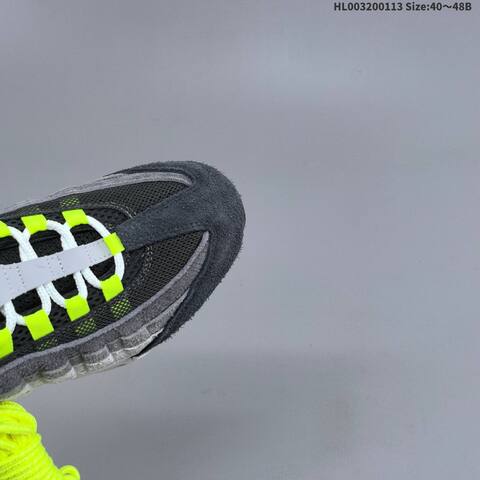Nike Air Max 95 Big Bubble OG Reverse Neon Dark Grey Light Grey Neon Yellow White Black EU 40-48 Running Shoe - Men's (BS-62015)