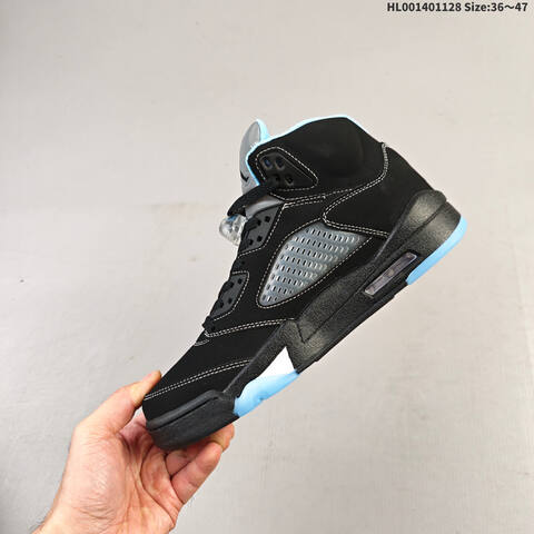 Air Jordan 5 Retro Black University Blue Replica AIR JORDAN 5 Aj5 Lifestyle (BS-67638)