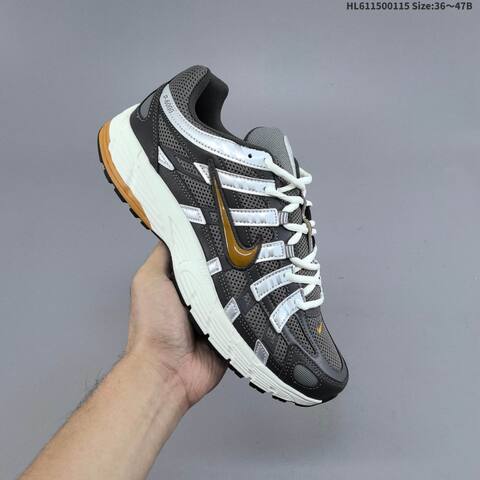 Nike P-6000 Dark Grey Silver Gold White EU 36-47 Running Shoe - Unisex (BS-61971)