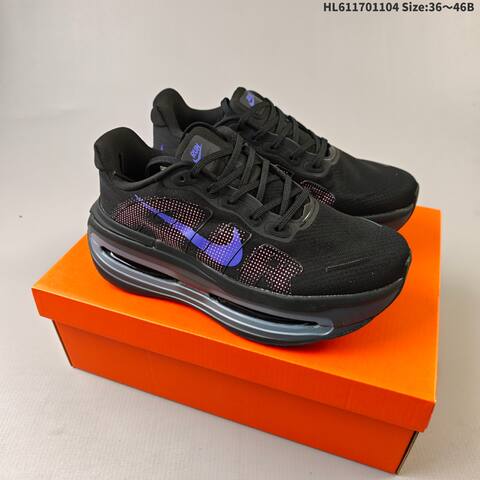 Nike Vomero Premium ReactX Air Zoom Black Purple Pink EU 36-46 Running Shoe - Unisex (BS-63924)