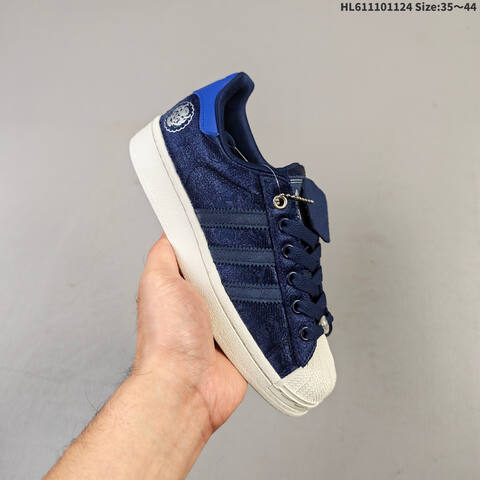 Adidas Superstar JI0108 Navy Blue Off White Royal Blue EU 35 44 Skate Shoe EU 35-44 - Unisex (BS-65466)